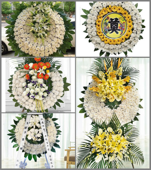 江苏泰州姜堰区俞垛镇宫伦村花圈速递